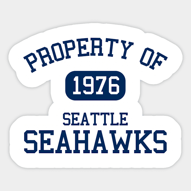 Property of Seattle Seahawks Sticker by Funnyteesforme